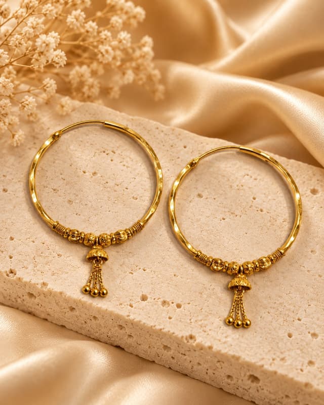 Gold Bali with Hanging Motifs thumbnail 1
