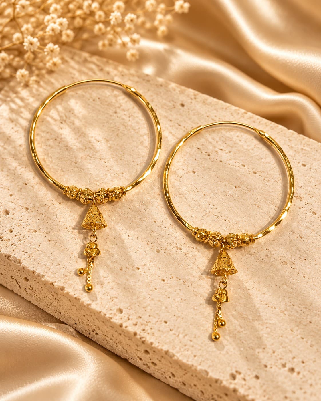 Elegant Golden Bali Earrings