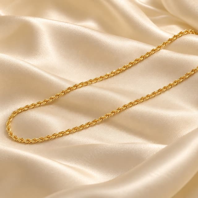 Elegant Gold Twist Gents Chain thumbnail 1