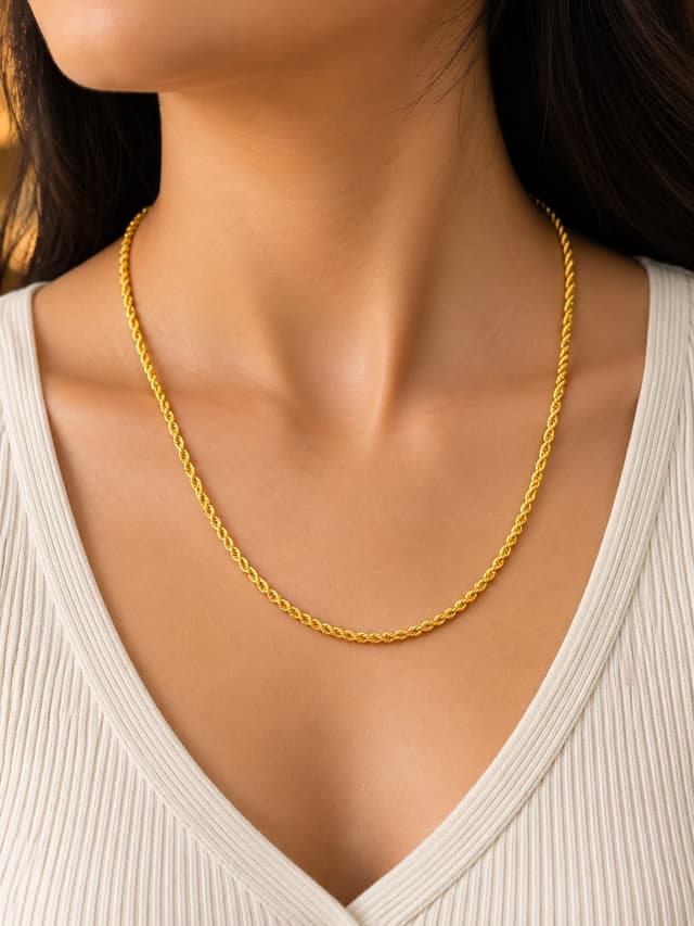Elegant Gold Ladies Chain thumbnail 1