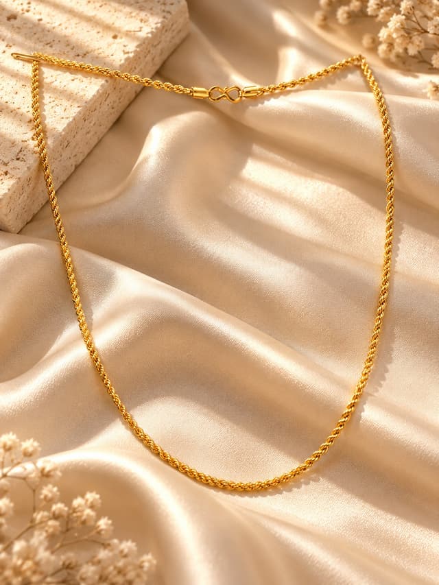 Elegant Gold Ladies Chain thumbnail 2