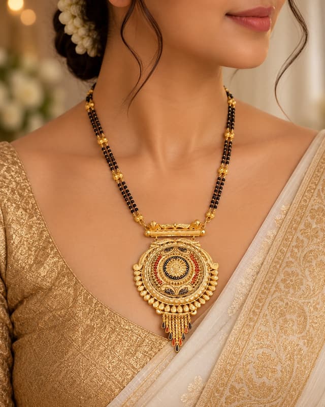 Traditional Gold Locket Pendant thumbnail 2