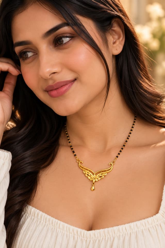 Elegant Floral Gold Locket thumbnail 2
