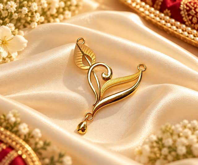 Elegant Gold Leaf Locket thumbnail 1
