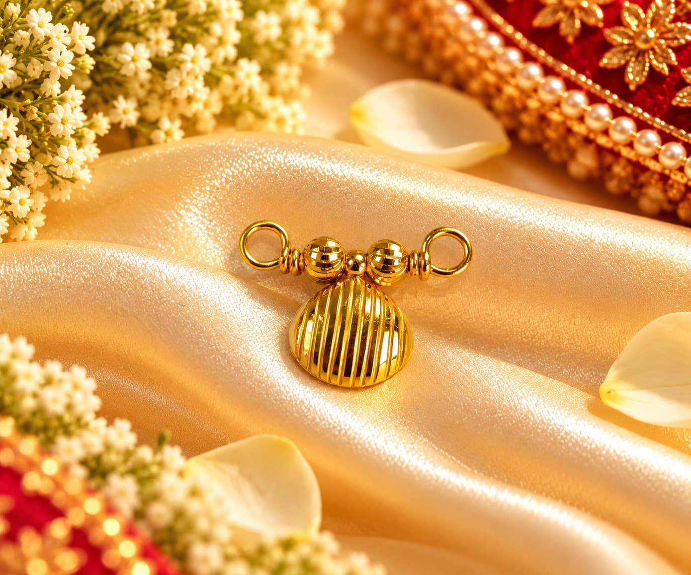 Gold Textured Locket