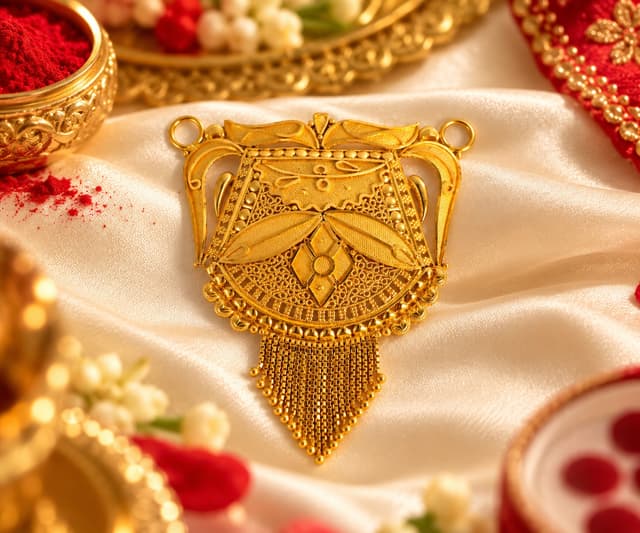 Intricate Gold Locket Pendant thumbnail 1