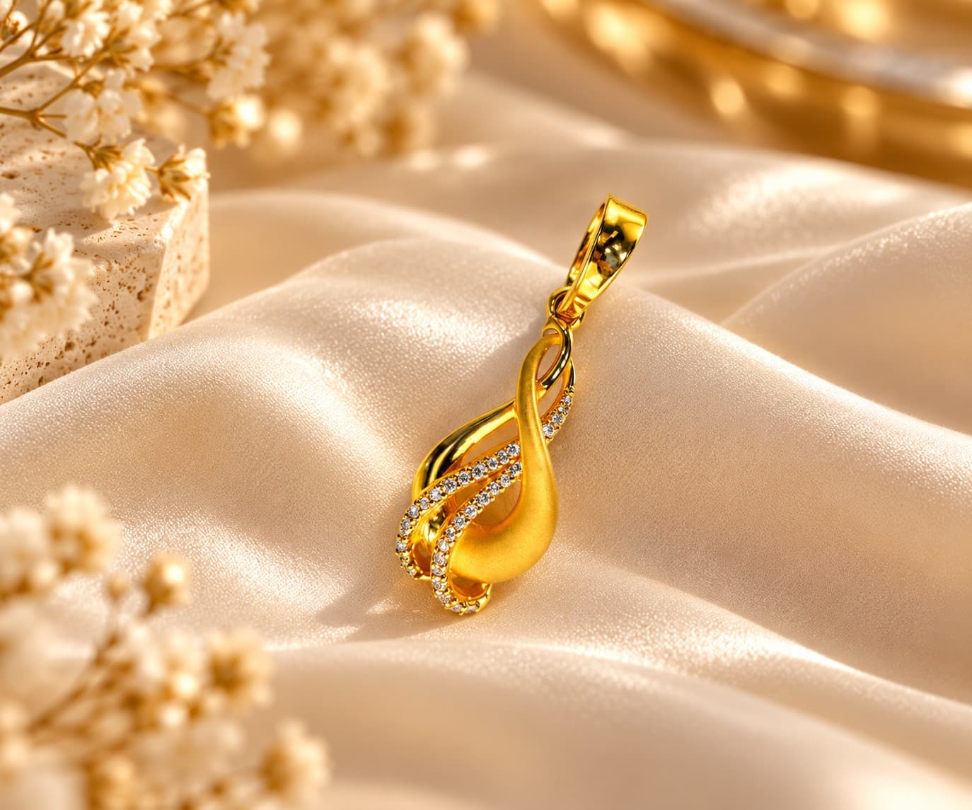 Emerald Elegant Gold Locket Pendant