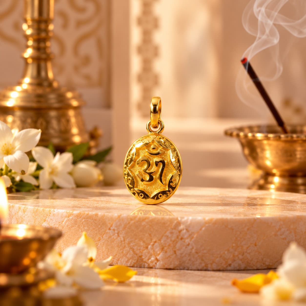 Elegant Om Locket Pendant