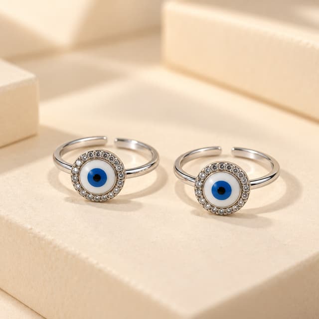 Silver Evil Eye Bicchiya thumbnail 1